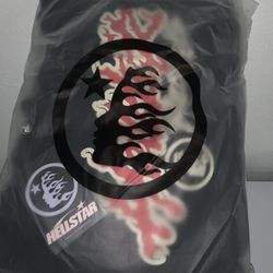 Hellstar Hoodie Black / Red Flame 🔥