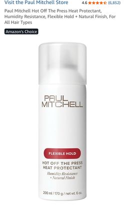 Paul Mitchell hot off the press heat protectant