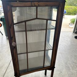 Original Old English China Cabinet