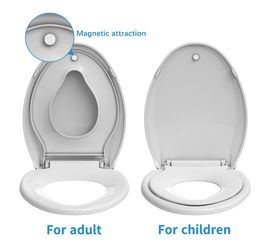 Toilet seat built in potty training