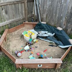 Sand Box And Toys