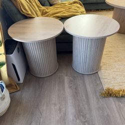Two Pedestal End Tables (Brand New from Wayfair)