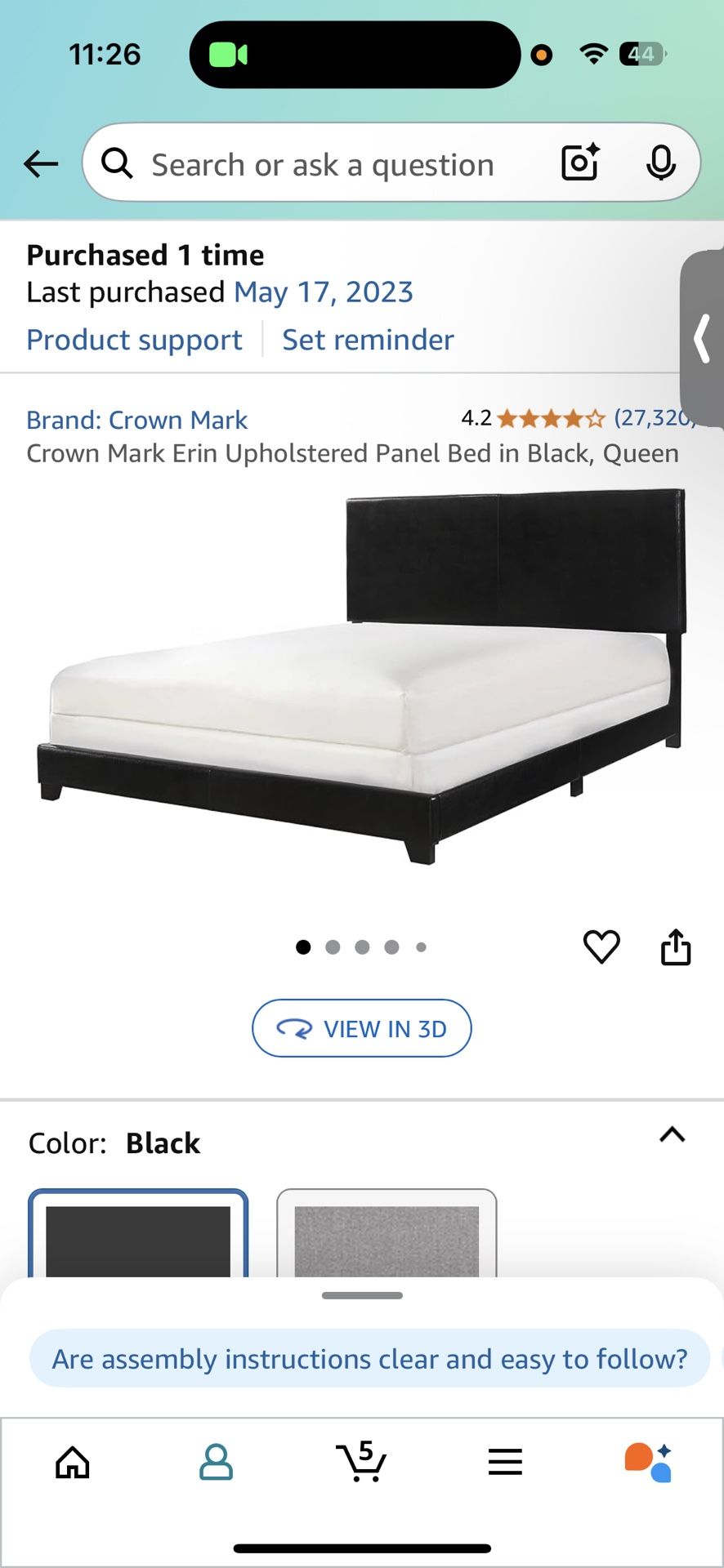 Queen Size Bed Frame And Queen Size Box Spring.