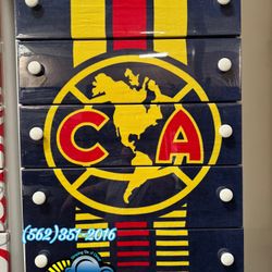 America Dresser Five Drawer Chest Double Knobs Cajonera 