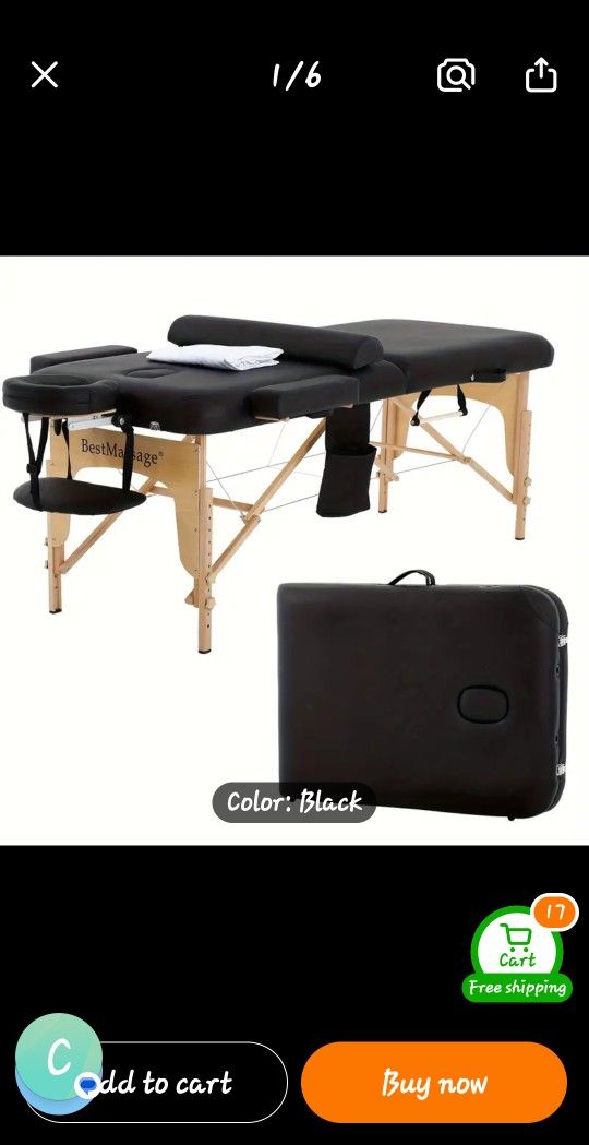 Portable Massage Table, Used Once!!