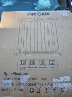 Pet Gate- Pressure Mount Walk-Thru Door