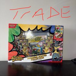 LOOKING TO TRADE LUCARIO POSTER FOR ASCENDED HEROS ETB / BUNDLES FOR MY LUCARIO POSTER