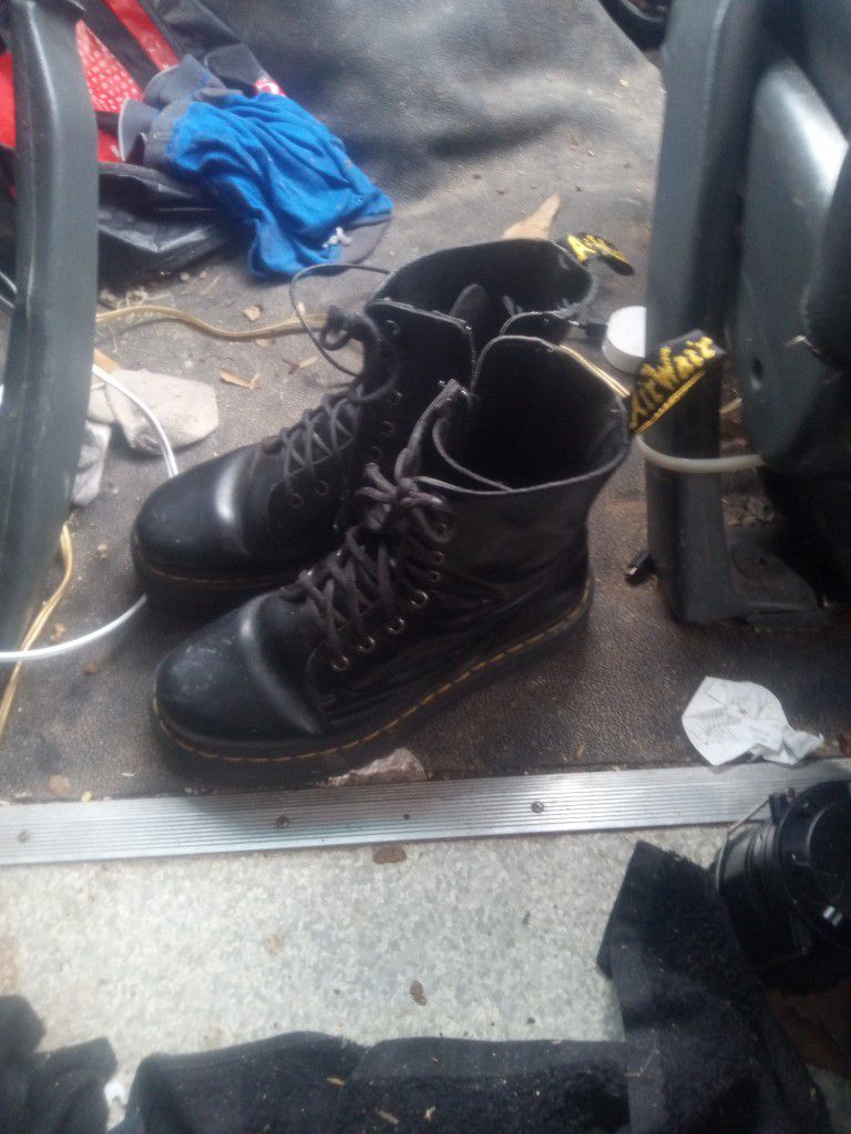 Doc Martens Black Platform Boots