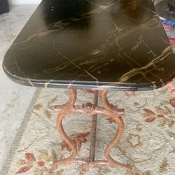 Custom Vintage Iron Sofa Table 