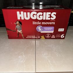 huggies size 6 diapers 84 ct $35 (south sac)