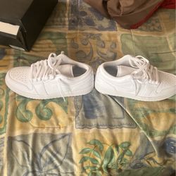 Brand New All White Jordan’s Low Size 8.5