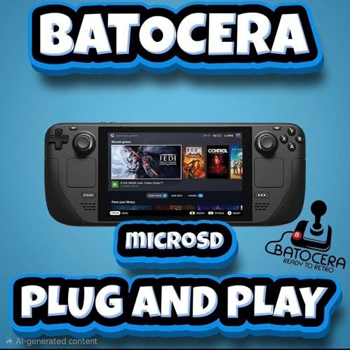Steam Deck Batocera Plug And Play Micro Sd Card