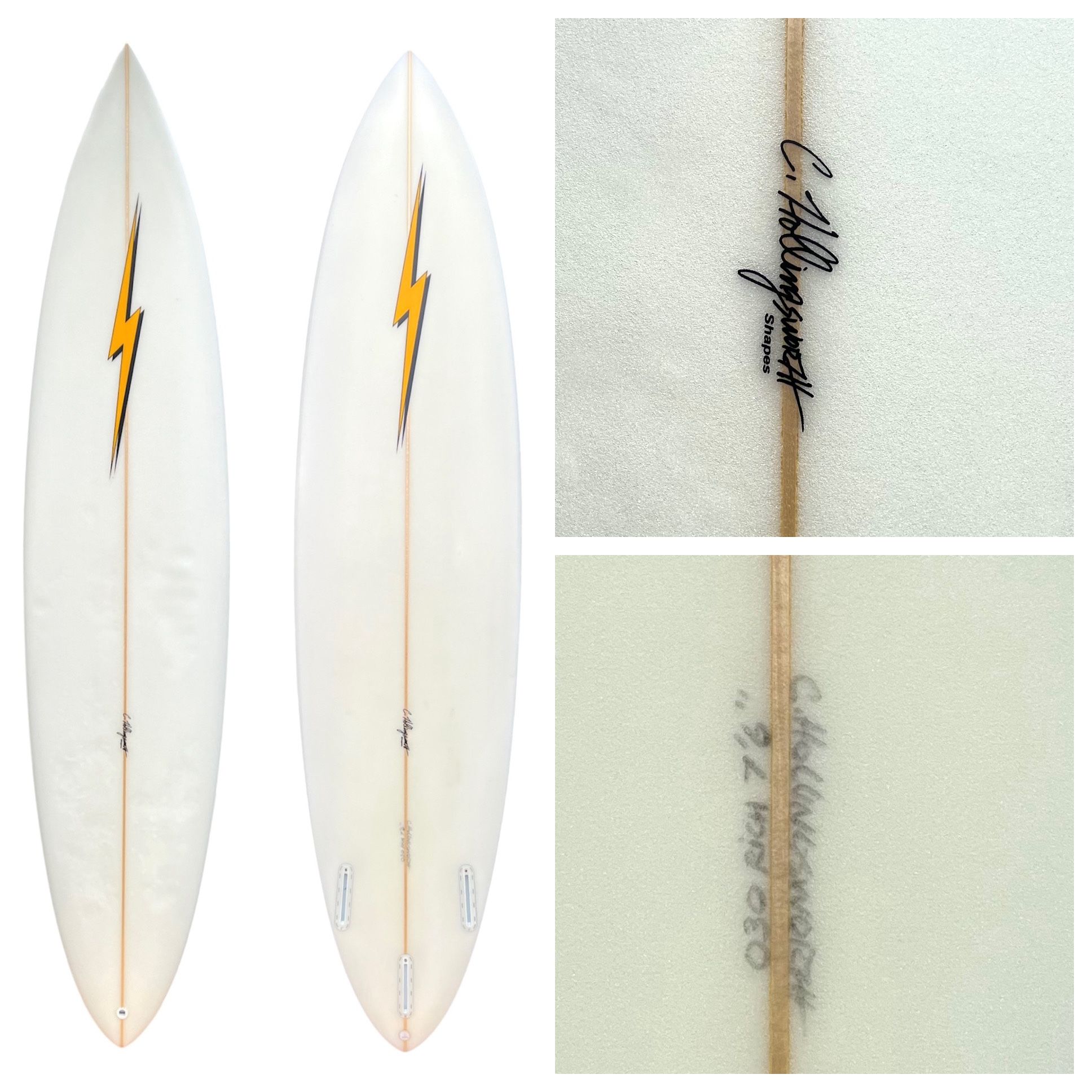 Lightning Bolt 7’6” Surfboard Pintail Mid length