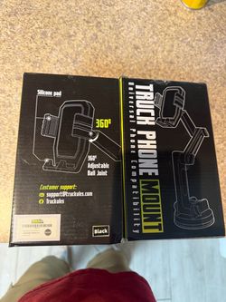 Truckules Universal Truck Phone Mount Black