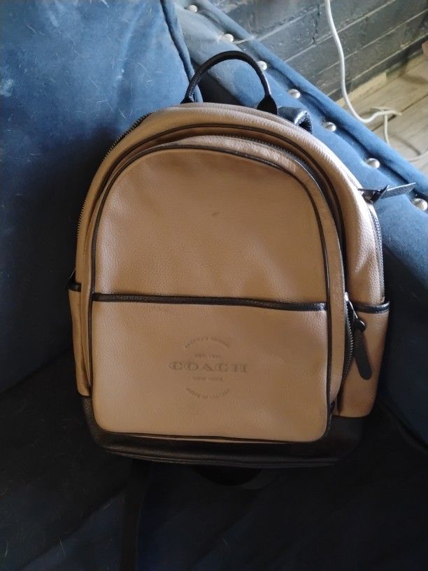 Coach Backpack (Beige) Brand new