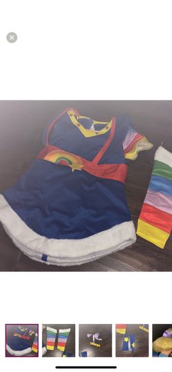 Woman 1X Rainbow Bright Costume Halloween