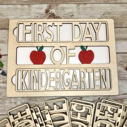 First Day Of School Interchangeable Sign