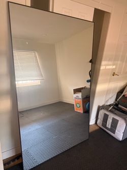 Large Floor-Length Mirror Thin Frame