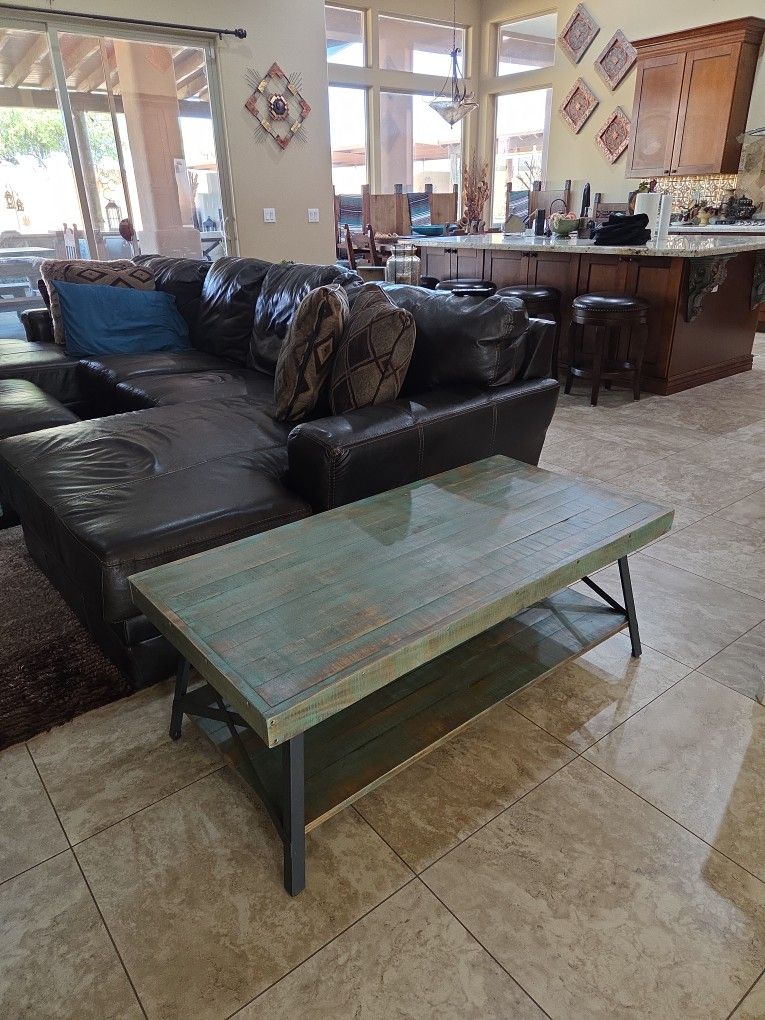 Rectangle Southwest Style Coffee Table.