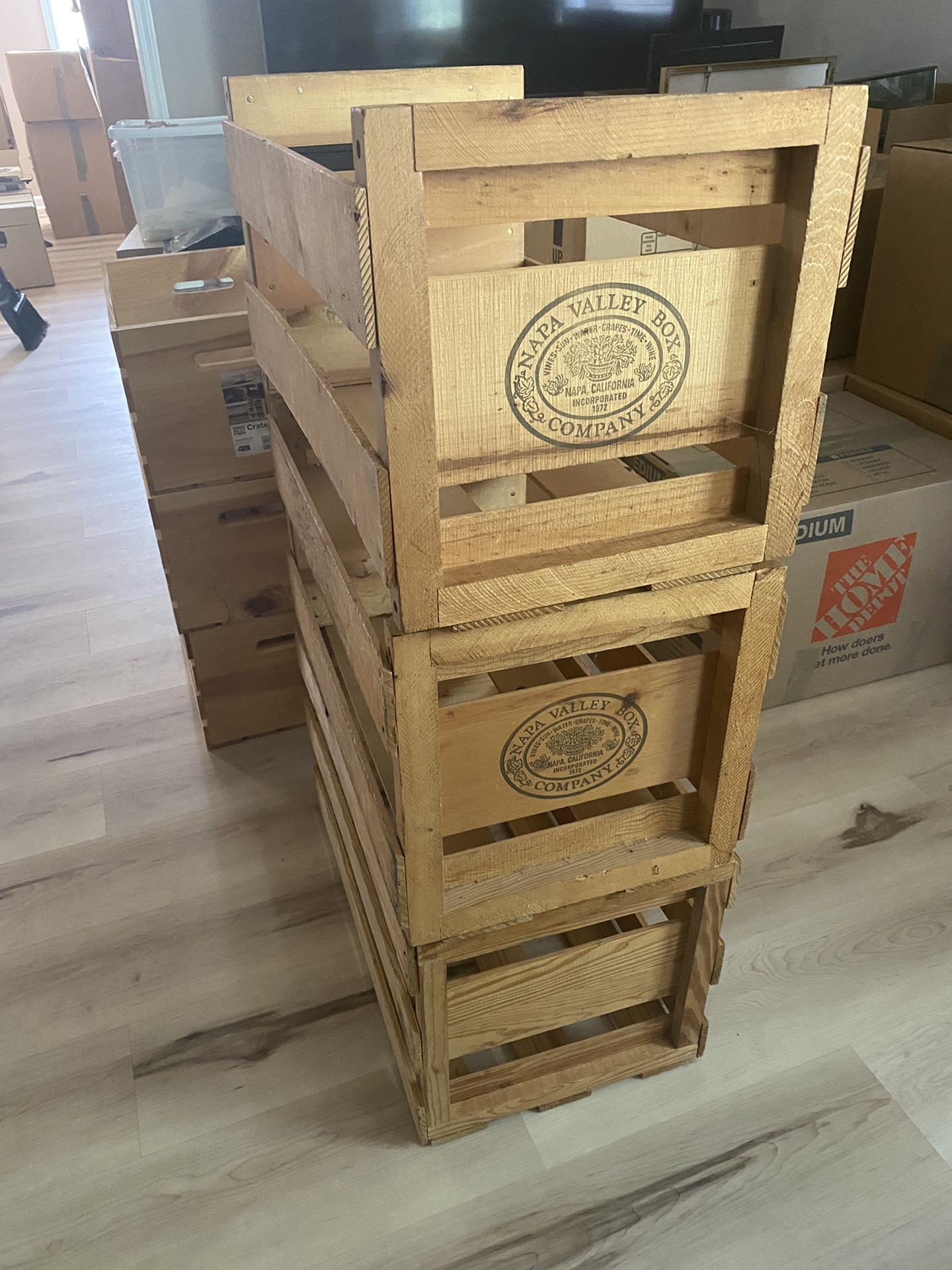 Vintage Napa Wine Crates