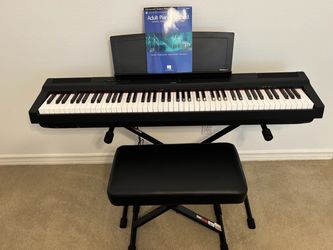 Yamaha P-125B Piano Keyboard with Pro Line stand and bench