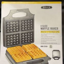 Bella 4-Slice Belgian Waffle Maker – Only $15 🔥