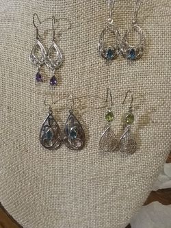 Silver earrings
