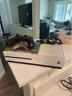 Microsoft Xbox One S Console with Controller and 2 Games