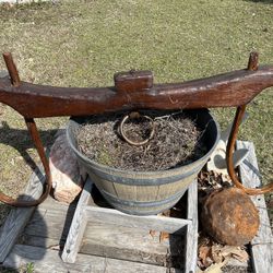 51” antique ox yolk (,huge)