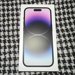 New Sealed iPhone 14 Pro Deep Purple 256gb iOS 16.3 Unlocked 