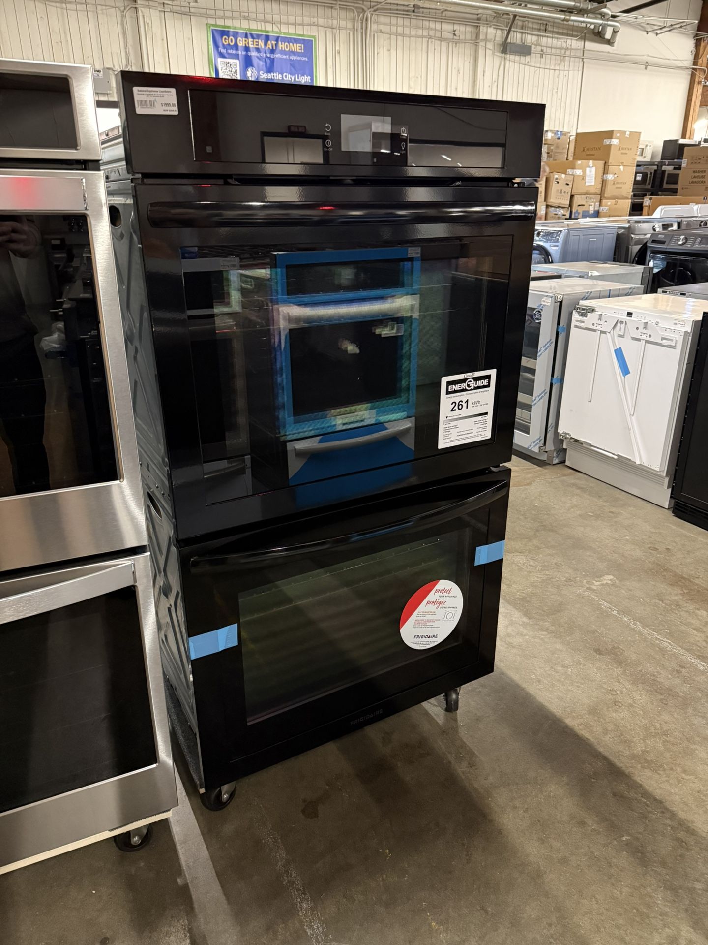 Frigidaire  FCWD3027AB 30 Inch Double Convection Electric Wall Oven