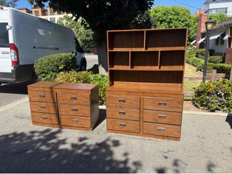 1970’s dressers and bookcase top
