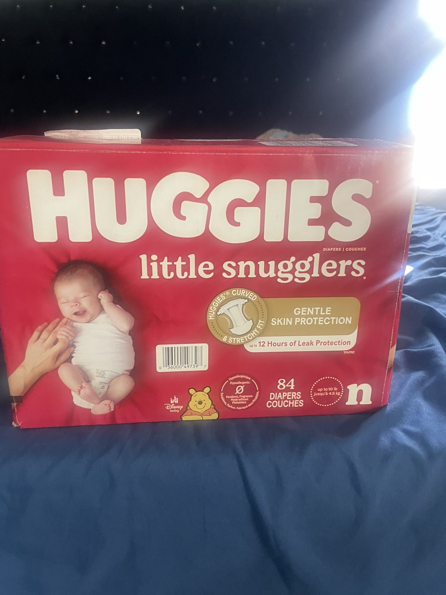 New Box . New Born Papers Huggies 84 Diapers
