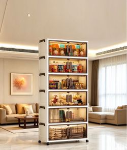 6-tier large-sized storage cabinet