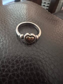 James Avery silver and 14k ring size 7