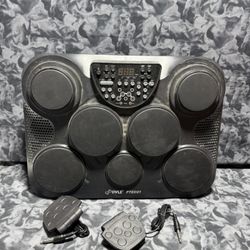 Pyle PTED01 Tabletop Portable DIGITAL DRUM KIT  Set Tested/Working!*