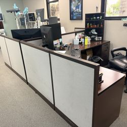Commercial Office Cubicle Desks / Side-by-Side Workstations - Excellent Condition