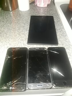 Cell phones and tablet