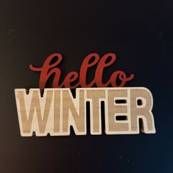 Winter Decor Sign – Seasonal Holiday Decoration