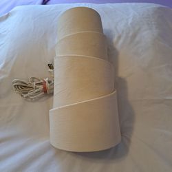 TWO BEIGE WALL SCONCES 