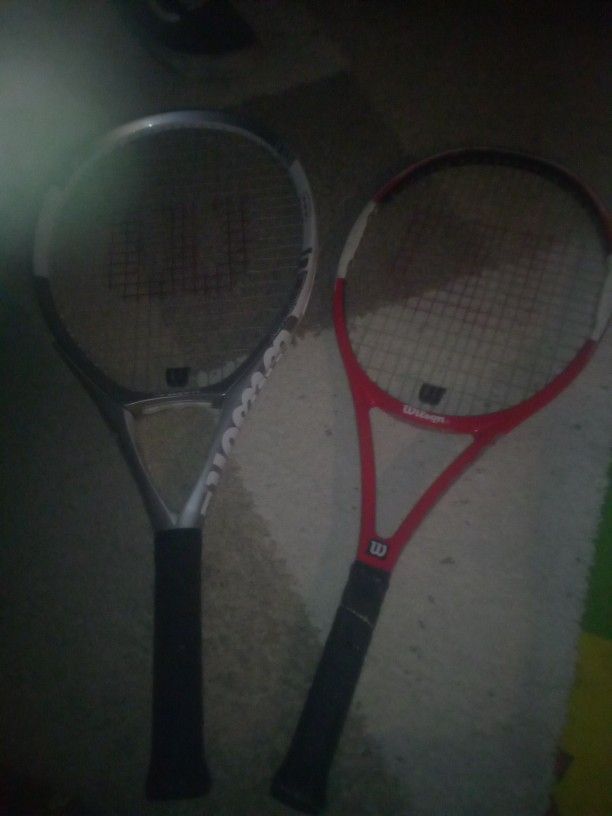 Wilson Tennis Rackets X2 .......Roger Federer 4" / 26 "  &   nCODE n3  4 3/8" / 27.5"