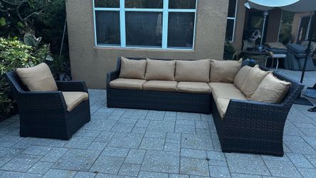 Bamboo Outdoor Patio Set