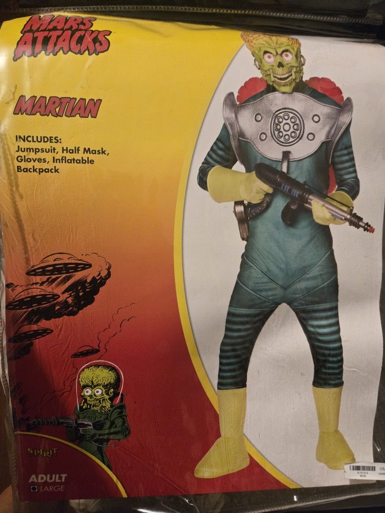 Attack On MARS Adult Scary Costume