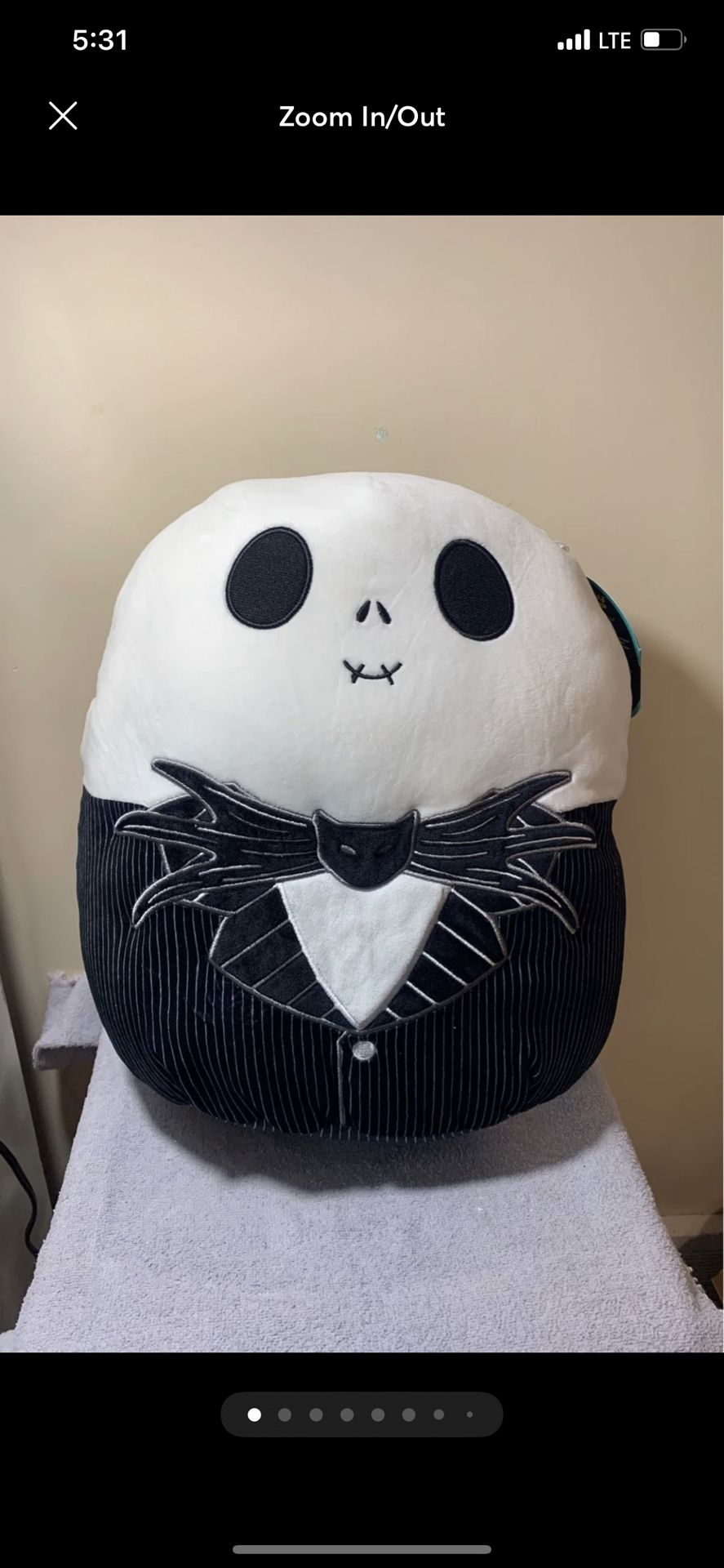 Jack Skellington Squishmallow 14” NWT Nightmare Before Christmas Halloween