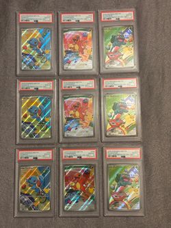 PSA 10 kanto starters (3 sequential sets)