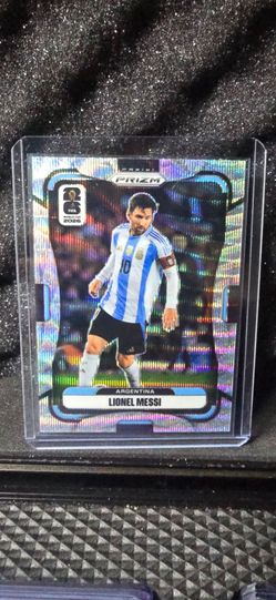 ⁠2026 Panini Prizm FIFA World Cup Lionel Messi #10 Silver Wave Prizm Argentina⁠