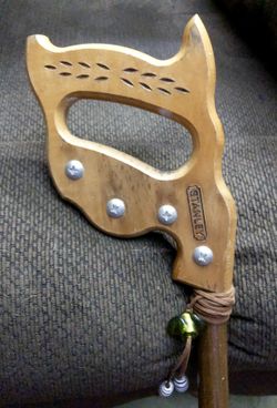 Saw handle wooden cane