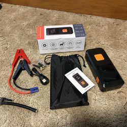 Portable Air Inflator Pump And Jump Starter 
