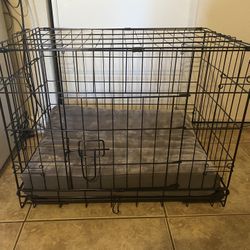Dog crate and bed 