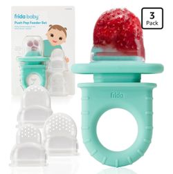 Frida Baby Push Pop Silicone Feeder, Baby Fruit Feeder